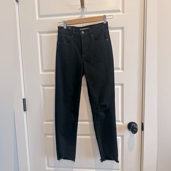 Levis Premium 724 High Rise Straight Crop Jeans - Picture 1 of 7